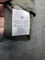 NWT Stone Rose Mens 2XL Short Sleeve Henley Olive Khaki Green Stretch HRT2007