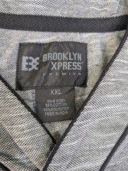 Brooklyn Xpress Premium T-Shirt Mens XXL 2XL Embroidered Logo 3 Button New York