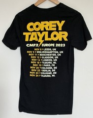 Corey Taylor CMF2 Europe 2023 Tour Tshirt Mens Small Black Slipknot Stone Sour