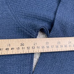 Columbia Shirt Mens Medium Blue Long Sleeve Henley Textured Waffle Knit