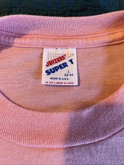 Vintage 1980’s Jerzees Super T Pink Shirt Desert Gold Series 5K Arizona, L