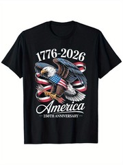 USA 250th Anniversary 1776-2026 Eagle Flag Patriotic July 4th T-Shirt