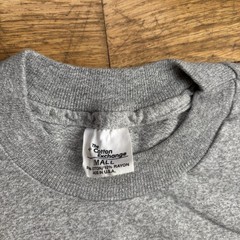 Vintage 90s Lycoming College Shirt Gray Cotton Rayon Size Small