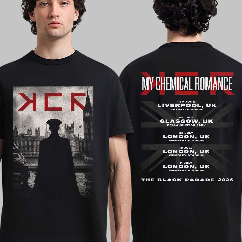 My Chemica1 Romance 2026 Tour UK Graphic Multicolor Short Sleeves T Shirt