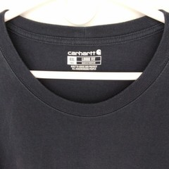 Carhartt Men’s 4XL Big & Tall Blue Loose Fit Pocket Logo Crew Neck T-Shirt