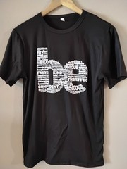 BE Uni-Sex Black T-Shirt, Small