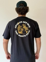 The North Face Men’s L Black Graphic Print Crew Neck Short Sleeve T-Shirt