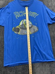 Adult Swim T Shirt Mens Large Blue Cotton Rick And Morty Ripple Junction Graphic