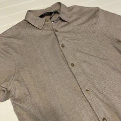 Kenneth Cole Mens S Techni-Cole Knit Shirt New With Tags 100% Cotton Textured