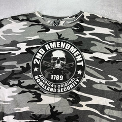 Code V5 Military Camo Shirt Mens XL Gun Rights Patriotic Militia 2nd Amendment