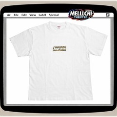 Supreme XXL Shanghai Store Opening Leopard Box Logo Tee White 2024