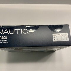 Nautica Mens Cotton Crew Neck 4PK T-Shirts Undershirts White Small 34-36 New