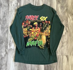 Three Six 3 6 Mafia 1998 Vintage Rap Tee Long Sleeve S-235XL 20D1397