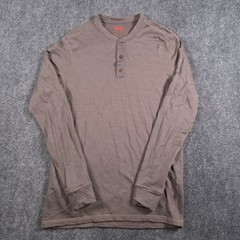 Fjallraven Lappland Merino Henley Mens Medium Brown Long Sleeve Wool Base Layer