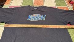 Men’s Vintage 1992 Seinfeld NBC Logo Graphic Shirt XL Extra Large Larry David TV