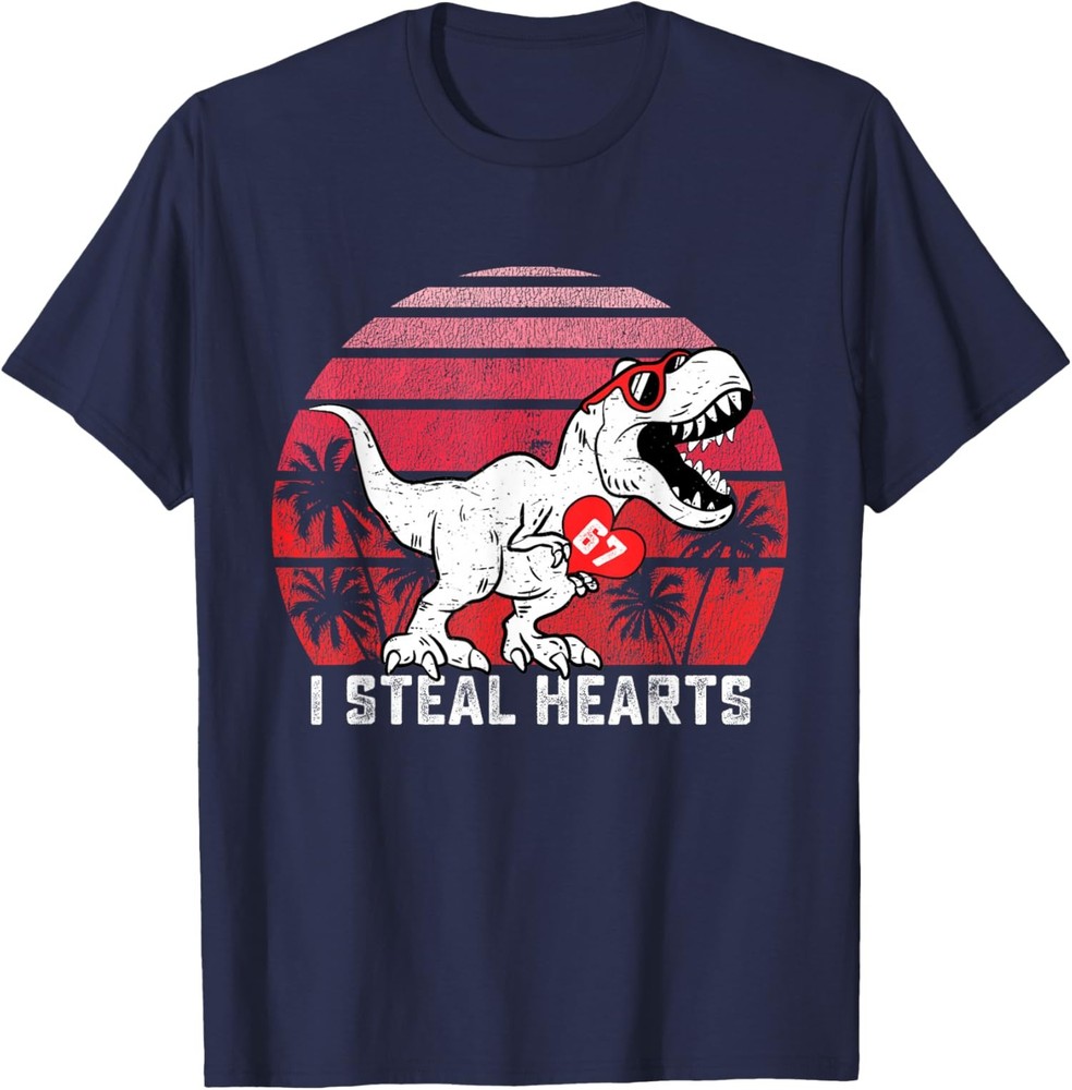 Funny I Steal Hearts 67 Valentines Day 67 Meme T-Shirt