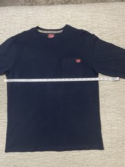Wrangler Workwear Men’s Navy Long Sleeve Crew Neck Pocket T-Shirt Size L