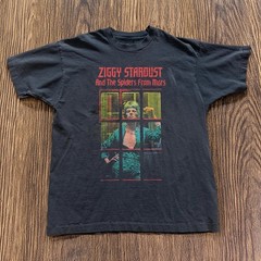 David Bowie Stardust Unisex Black T-shirt Size S-5XL