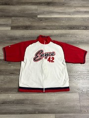 Vintage Enyce Spellout Logo Zip Up Heavyweight Tech Shirt Y2K – Men’s XXL 2XL