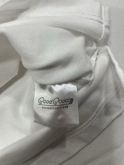 Good Good Golf Polo Shirt Men’s Size Medium White / Blue Contrast Collar Pocket