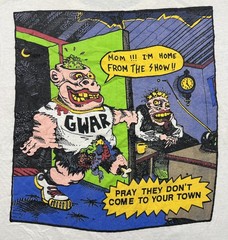 Vintage GWAR 1992 Pray They Don’t Come To Your Town Tour Shirt Size L