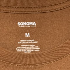 Mens Medium T Shirt Plain Brown Color Worn Once Excellent Condition