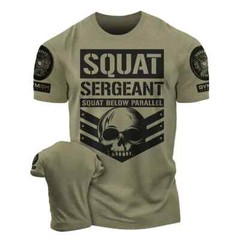 Men’s Gym T-Shirt Training Heavy Weight Lifting 3D Printed Fitness Running Top T