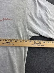 Tommy Bahama Mens Size Medium Gray Graphic T Shirt Island Christmas Naughty Nice