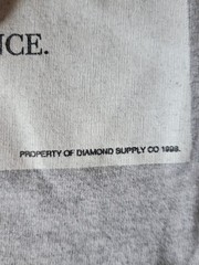 Diamond Supply Co. Men’s Gray Graphic Logo Crew Neck Short Sleeve Tee Size XL