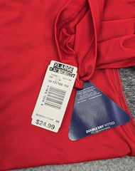Champion Mens Double Dry Performance T-Shirt Red Short Sleeve Crewneck XL NWT