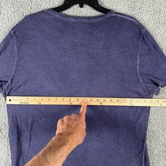 Majestic Filatures Deluxe T-Shirt Mens XL Hand Dyed 100% Cotton Crew Neck Purple