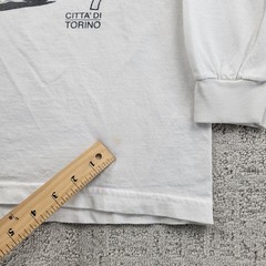 Vintage J. GALT Shirt Mens L White Italia 1977 Graphic Cars Long Sleeve 70s