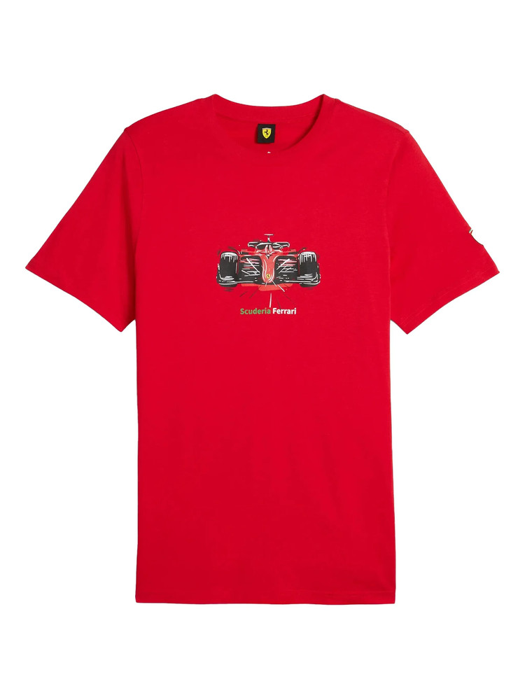 PUMA x Scuderia Ferrari Formula-1 Race Graphic Tee Rosso Corsa Size XL