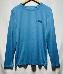 Salt Life SLX Uvapor Long Sleeve Blue Performance Shirt Men’s XL Graphic Print