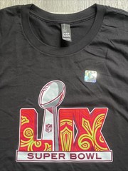 NEW 2025 SUPER BOWL LIX Philadelphia Eagles Kansas City Chiefs T Shirt Tee LARGE