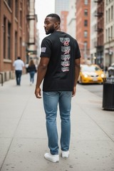 Transfer Gang Graphic T Shirt Mens Large Black Gamer Rave Streetwear Tee