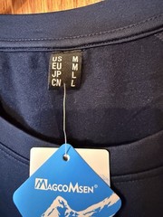 CZ17 Magcomsen Long Sleeve Thermal Shirt Blue Mens Medium