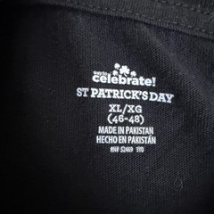 Way To Celebrate! Shirt Mens XL Black St Patricks Day Celtic Cross Tagless
