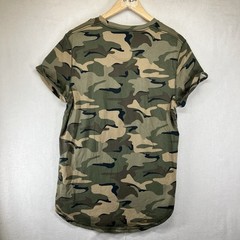 Hollister Mens Camo Curved Hem Tee Shirt Green Camouflage Medium Must Have