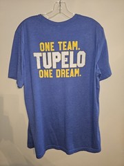 Tupelo High School 2021 Game Time Xl Mens Blue Double-sided Graphic Logo Tshirt