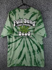 Full Send Green Tie Dye T-Shirt 420 2020 Nelk Boys Limited Edition RARE XL
