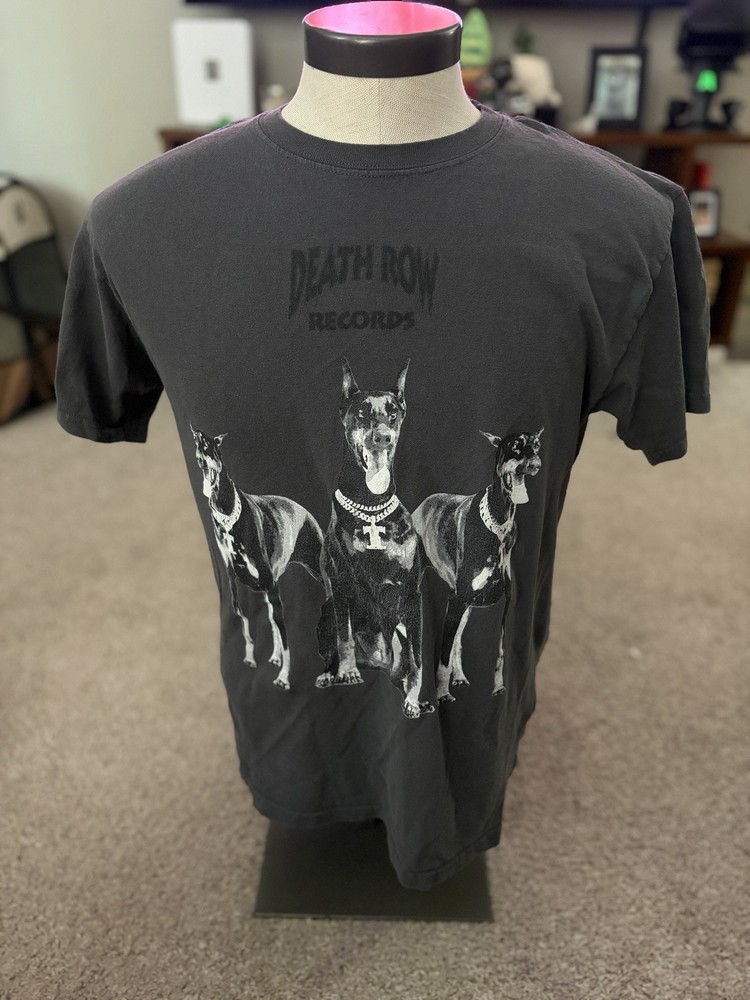 Death Row Records (3 Dobermans On Front) – Black – Medium Rare