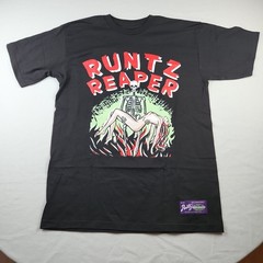 Runtz Reaper Black Shirt Size M Skeleton Women Flames Streetwear Big Print New