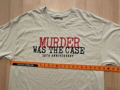 Snoop Dogg Death Row Records XL Beige T Shirt Murder Was The Case SS Tee
