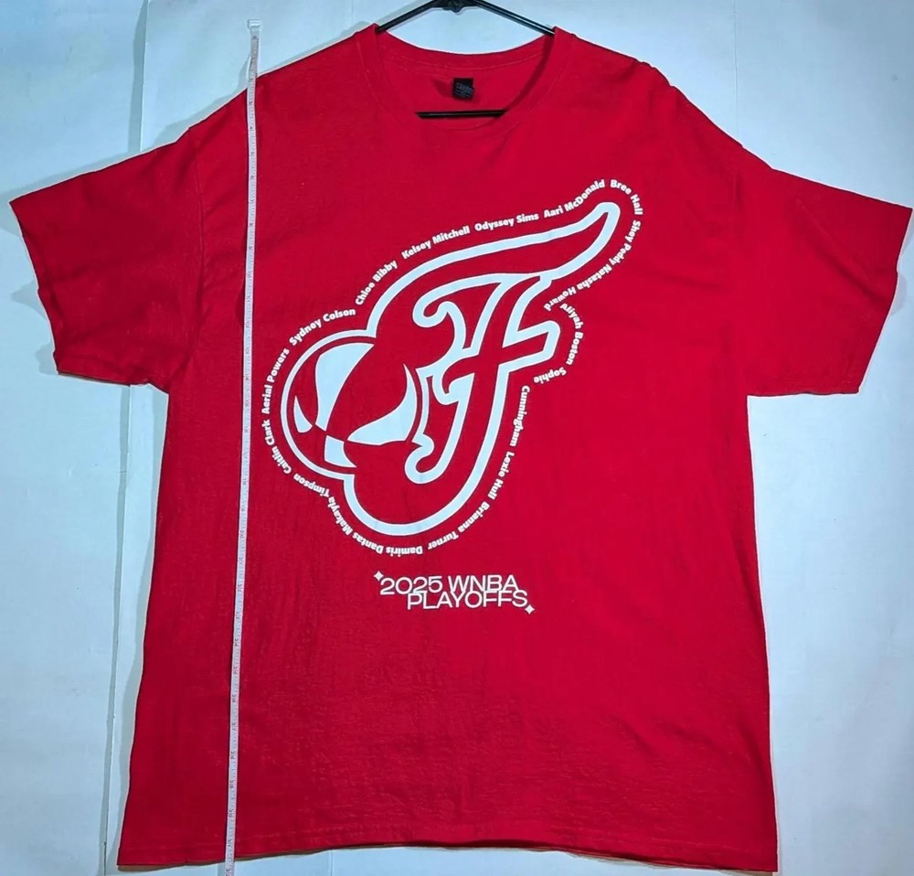 Indiana Fever 2025 Playoffs Promotional giveaway WNBA Mens size XL X-large shirt