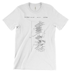 Calculator Patent T-Shirt.100% Soft Cotton Comfy Tee on Black White or Gray