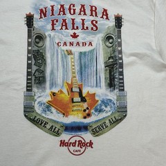 Hard Rock Cafe Niagara Falls Canada T Shirt Mens Medium White Graphic NWT