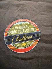 Pendleton Men’s National Parks Short Sleeve Hiking Camping Logo Shirt- XL