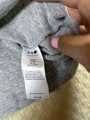 NN07 No Nationality Shirt Clive Waffle Knit Thermal Long | Gray | Size XL