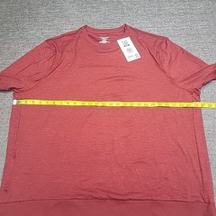 Members Mark Mens Pullover XX-Large Size Burgundy Long Sleeves Top Zip Pocket